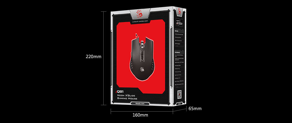a4tech Bloody Q81 Curve Neon X'Glide Gaming Mouse 3200 CPI 22 20180317110623 84281