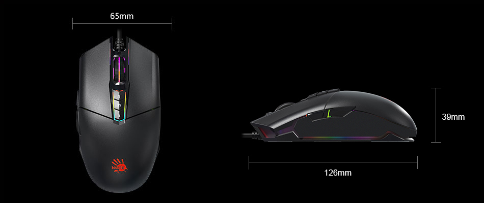 Bloody P91 Pro RGB Gaming Mouse - 16,000 DPI (Stone Black)